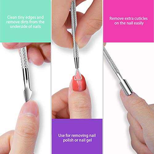 Gel Nail Polish Remover Tool Kit, 20Pcs Plastic Nail Clip, 550Pcs Nail Wipe C...