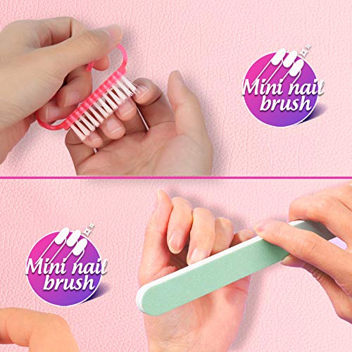 Gel Nail Polish Remover Tool Kit, 20Pcs Plastic Nail Clip, 550Pcs Nail Wipe C...