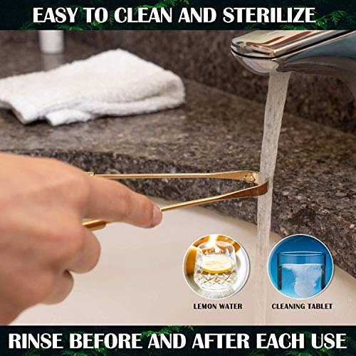 100% Pure Copper Tongue Scraper with Travel Case - 2 Pack, All Natural Ayurve...