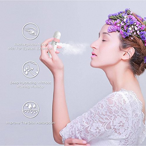 Nano Mister, Mate2GO Eyelash Nebulizer Nano Facial Mister Cool Mist Steamer H...