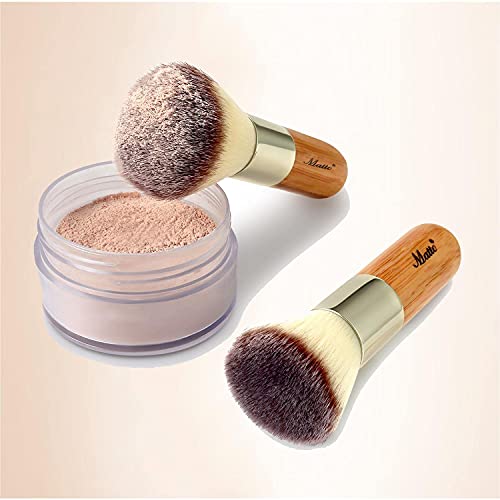 Matto Makeup Brush Set 2 Pieces Face Blush Kabuki Powder Foundation Makeup Br...