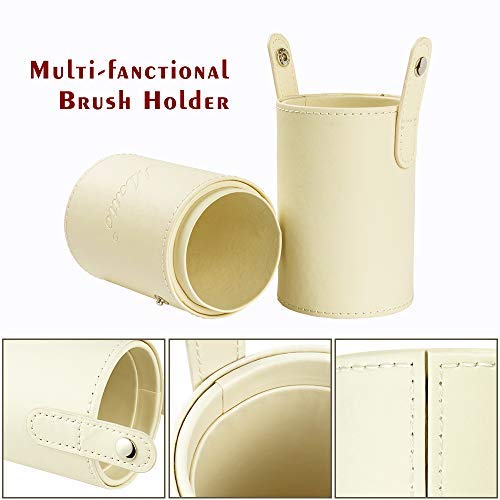 Matto Makeup Brushes 10-Piece Golden Makeup Brush Set with Foundation Powder ...