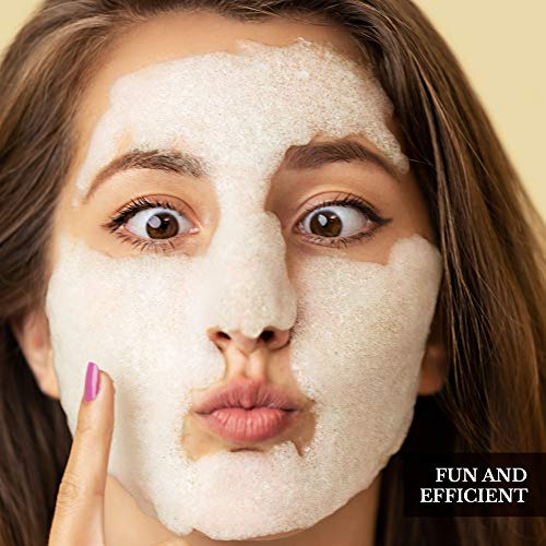 Green Tea Carbonated Bubble Mask with Face Applicator - Deep Foaming Pore Cle...