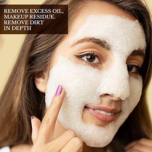 Green Tea Carbonated Bubble Mask with Face Applicator - Deep Foaming Pore Cle...