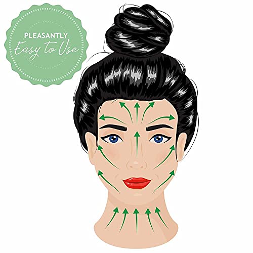 Jade Roller for Face - 4 in 1 - Helps Reducing Puffiness, Wrinkles, Fine Line...