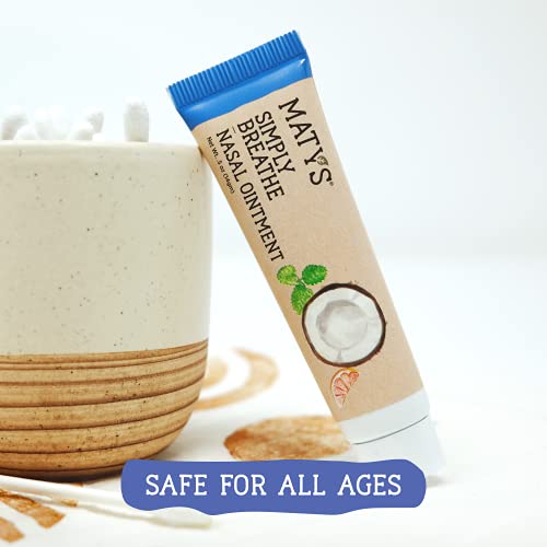 Maty's Simply Breathe Nasal Ointment – Helps Relieve Dry, Irritated Noses & N...