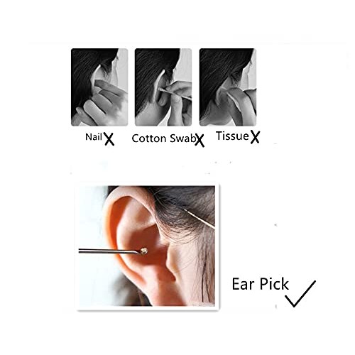 MauSong Ear Pick Ear Wax Remover Tool, Ear Spoon, Ear Curette, Ear Cleaning T...