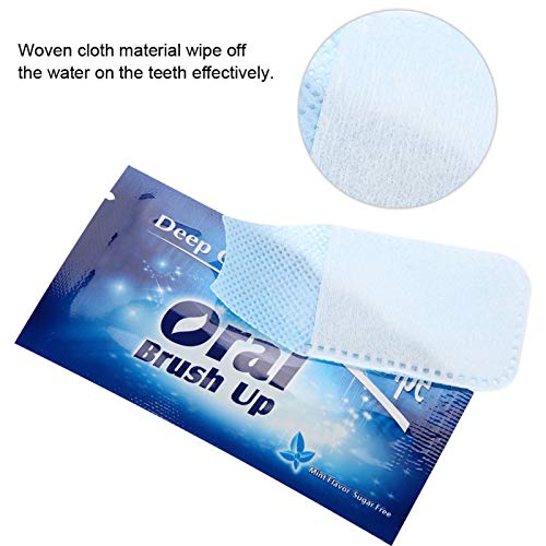 MAVIS LAVEN 50pcs Finger Teeth Wipes Oral Brush Ups Disposable Dental Deeping...