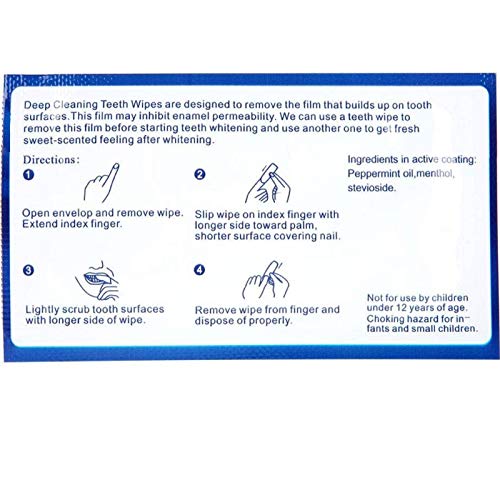 MAVIS LAVEN 50pcs Finger Teeth Wipes Oral Brush Ups Disposable Dental Deeping...