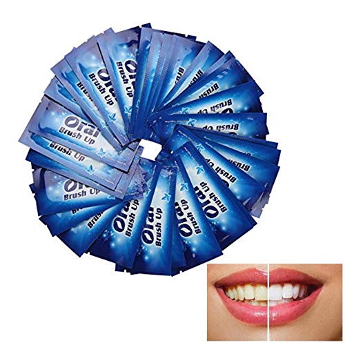 MAVIS LAVEN 50pcs Finger Teeth Wipes Oral Brush Ups Disposable Dental Deeping...
