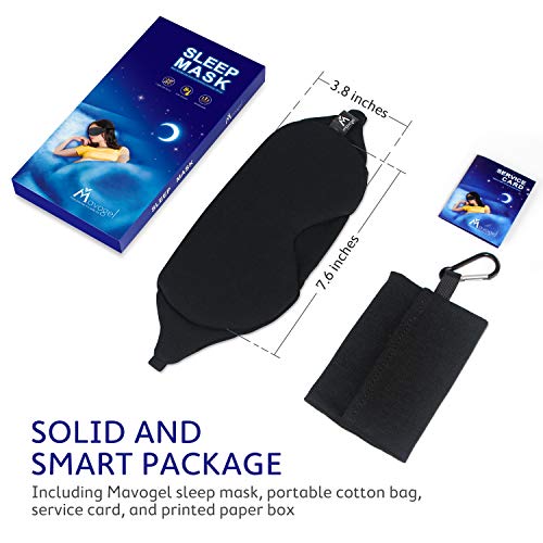 Mavogel Cotton Sleep Eye Mask - Updated Design Light Blocking Sleep Mask, Sof...