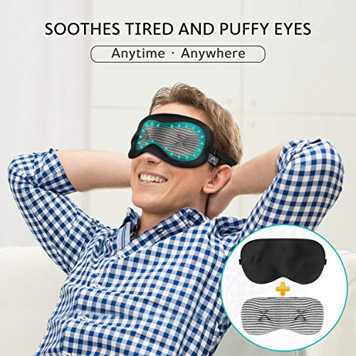 Mavogel Weighted Eye Mask for Sleeping - Weighted Sleep Mask with Removable E...