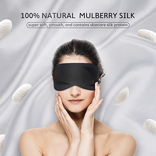 Mavogel Weighted Eye Mask for Sleeping - Weighted Sleep Mask with Removable E...