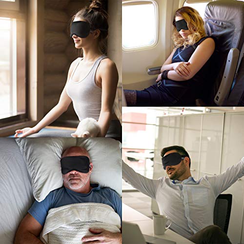 Mavogel Weighted Eye Mask for Sleeping - Weighted Sleep Mask with Removable E...