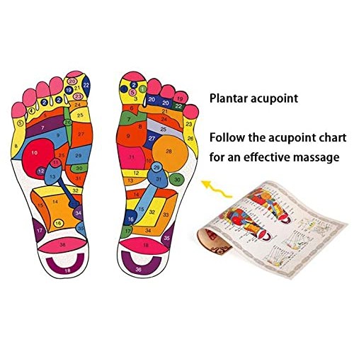 Wooden Foot Massager Roller Set of 2. Dual Feet Message Stretcher for Plantar...