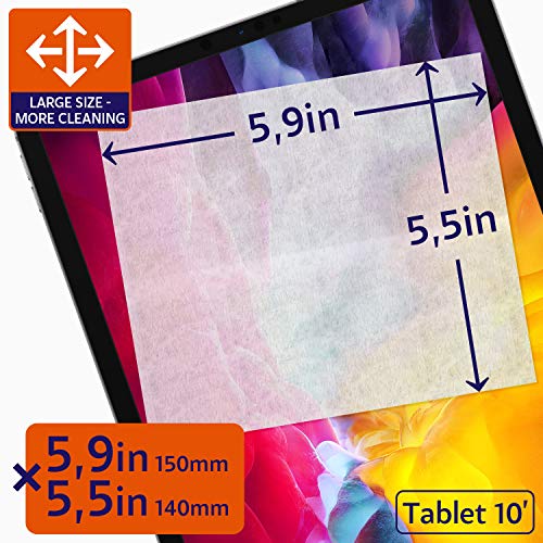 Lens Wipes - 222 (5.9X5.5 in / 15X14 cm) Pre-moistened Eyeglass Cleaning Wipe...