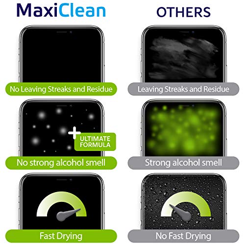 MAXI CLEAN Lens Wipes - 440 Pre-moistened Eyeglass Cleaning Wipes - Cleaner f...