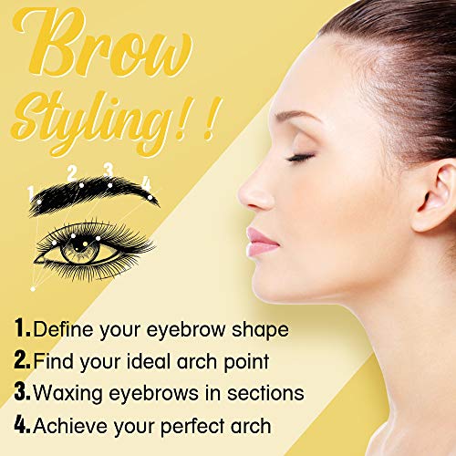 Wax Kit for Women Men, Hair Removal Waxing Kit with Hard Wax Beans for Coarse...