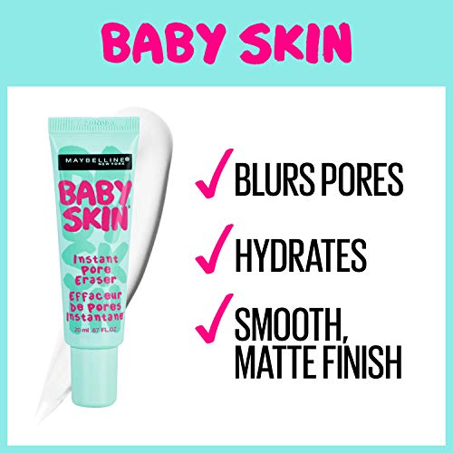Maybelline Baby Skin Instant Pore Eraser Primer, Clear, 0.67 Ounce (Pack of 2)