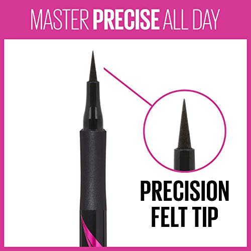 Maybelline Eyestudio Master Precise All Day Liquid Eyeliner, Black, 0.034 Ounce