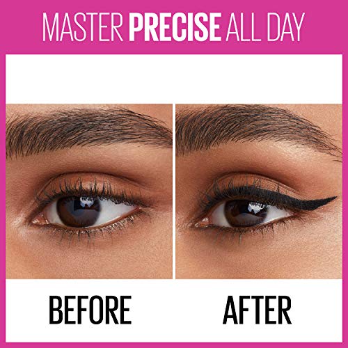Maybelline Eyestudio Master Precise All Day Liquid Eyeliner, Black, 0.034 Ounce
