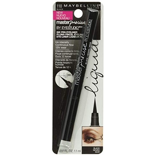 Maybelline Eyestudio Master Precise All Day Liquid Eyeliner Makeup, Black, 0....