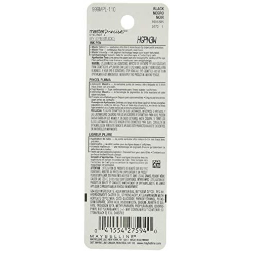 Maybelline Eyestudio Master Precise All Day Liquid Eyeliner Makeup, Black, 0....
