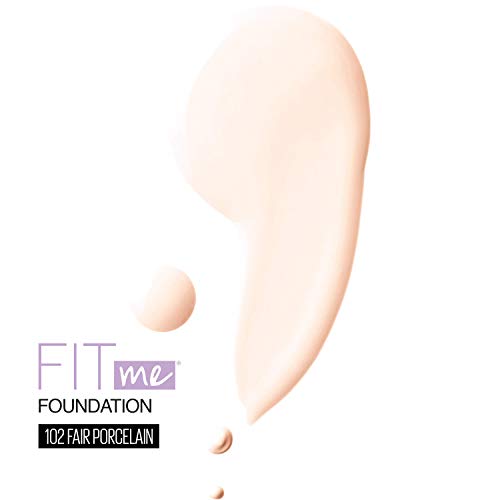 Maybelline Fit Me Dewy + Smooth Foundation Makeup, Fair Porcelain, 1 fl. oz.