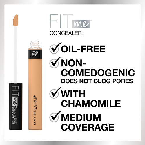 Maybelline Fit Me Liquid Concealer Makeup, Natural Coverage, Oil-Free, Fair, ...