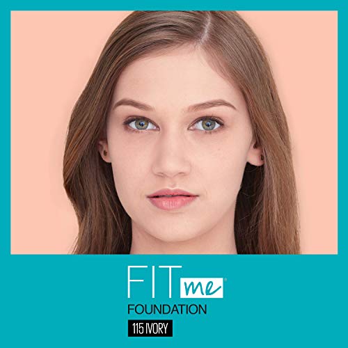 Maybelline Fit Me Matte + Poreless Liquid Foundation Makeup, Ivory, 1 fl; oz;...