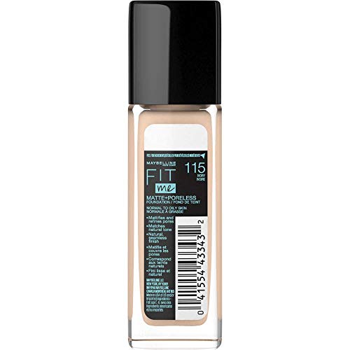 Maybelline Fit Me Matte + Poreless Liquid Foundation Makeup, Ivory, 1 fl; oz;...