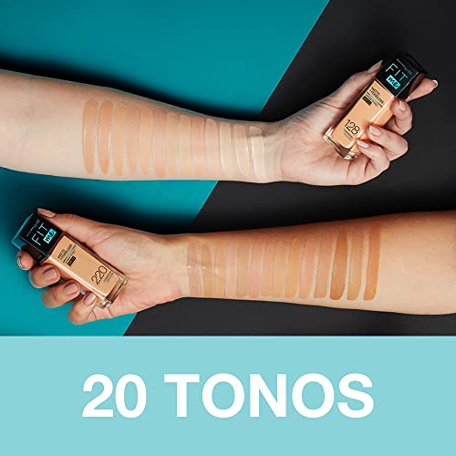 Maybelline Fit Me Matte + Poreless Liquid Foundation Makeup, Warm Honey, 1 fl...