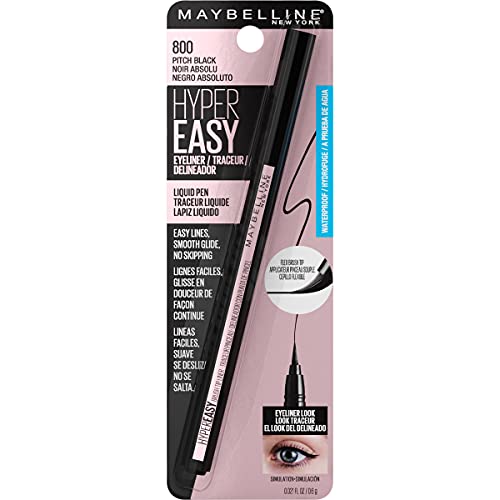 Maybelline Hyper Easy Liquid Pen No-Skip Eyeliner, Satin Finish, Waterproof F...