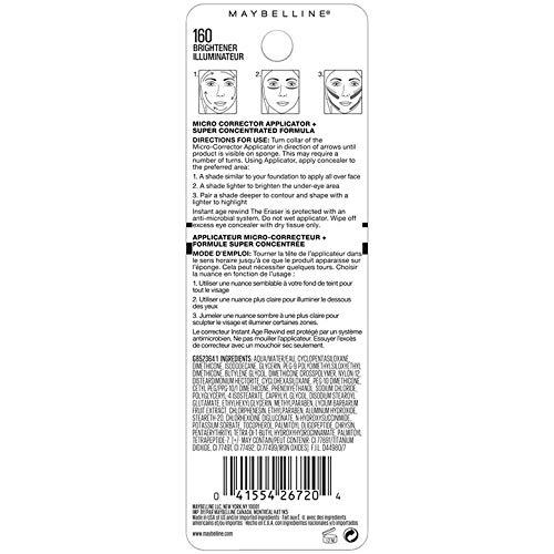 Maybelline Instant Age Rewind Eraser Dark Circles Treatment Concealer, Bright...