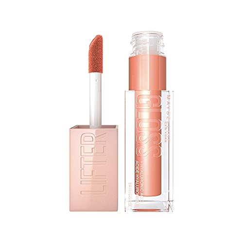 Maybelline Lip Lifter Hydrating Lip Gloss with Hyaluronic Acid, Amber, 0.18 O...