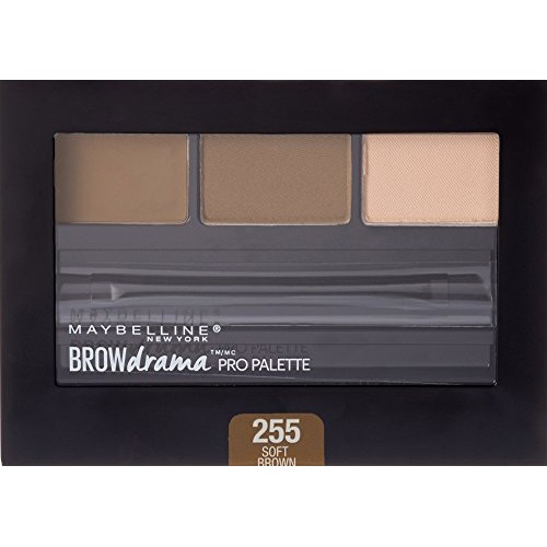 Maybelline New York Brow Drama Pro Eyebrow Palette, Soft Brown, 0.1 oz.