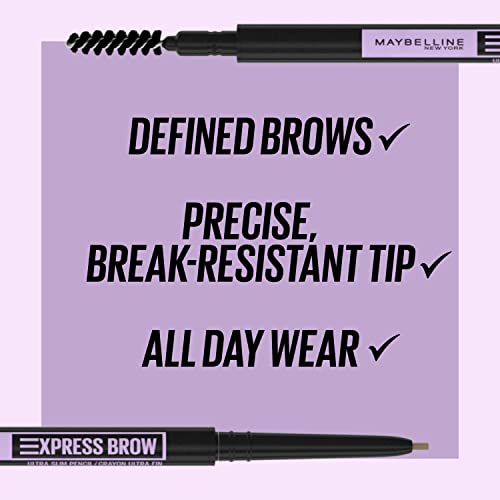 Maybelline New York Brow Ultra Slim Defining Eyebrow Makeup Mechanical Pencil...