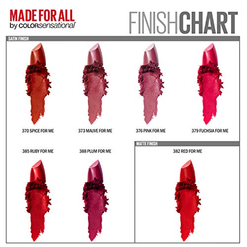 Maybelline New York Color Sensational Made for All Lipstick, Matte Red Lipsti...