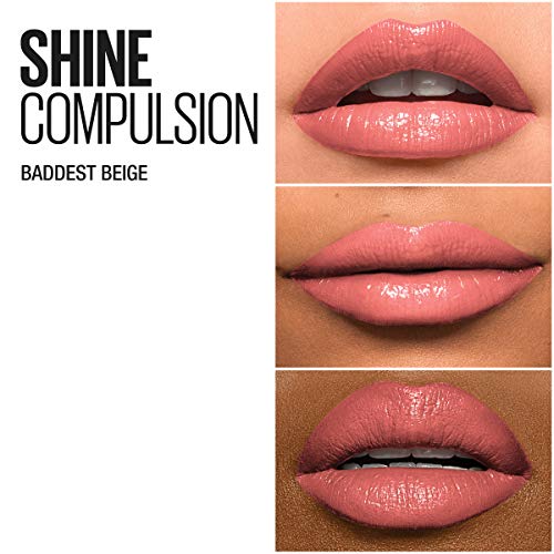Maybelline New York Color Sensational Shine Compulsion Lipstick Makeup, Badde...