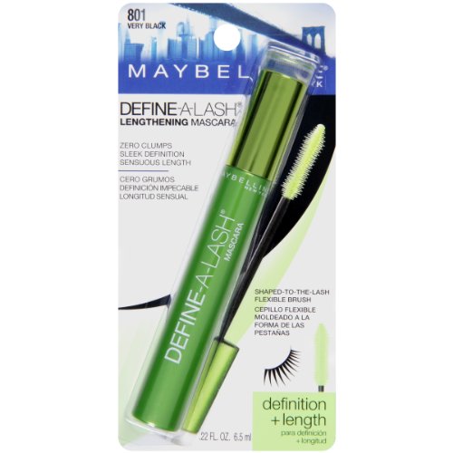 Maybelline New York Define-A-Lash Lengthening Washable Mascara, Very Black. F...