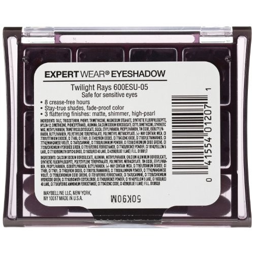 Maybelline New York Expert Wear Eyeshadow 8-Pan Twilight Rays 50, 0.22 Ounce
