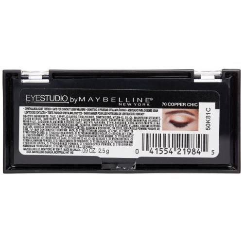 Maybelline New York Eye Studio Color Plush Silk Eyeshadow, Copper Chic 70, 0....