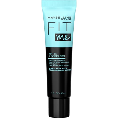 Maybelline New York Fit Me Matte + Poreless Mattifying Face Primer Makeup Wit...