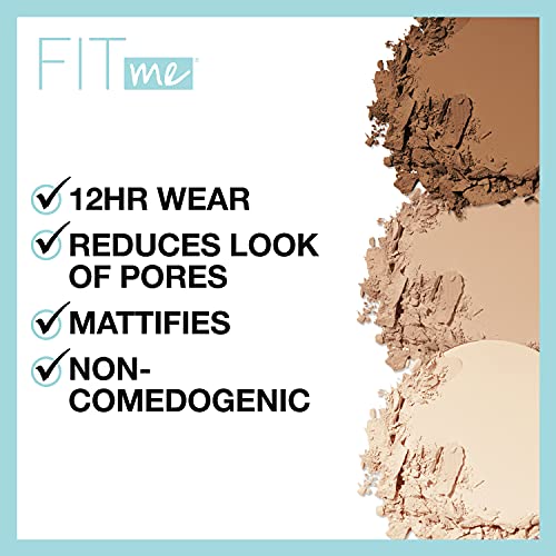 Maybelline New York Fit Me Matte + Poreless Pressed Face Powder Makeup, Natur...