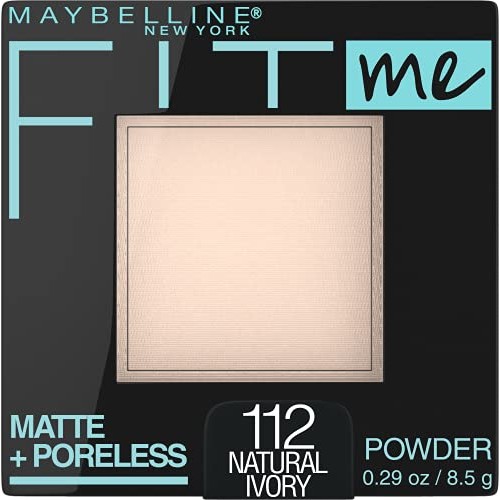 Maybelline New York Fit Me Matte + Poreless Pressed Face Powder Makeup, Natur...