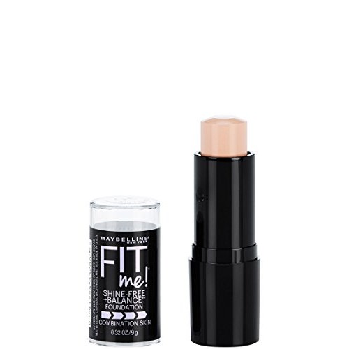 Maybelline New York Fit Me Shine-Free + Balance Stick Foundation, Porcelain, ...