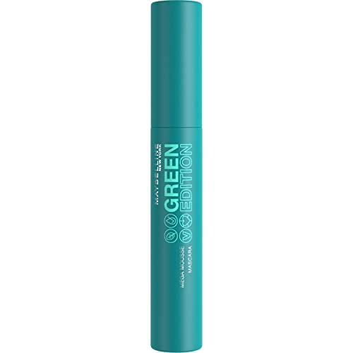 Maybelline New York Green Edition Mega Mousse Mascara Makeup, Smooth Buildabl...