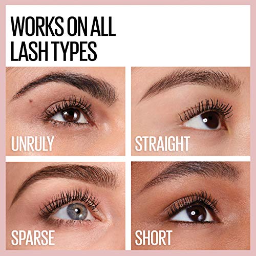 Maybelline New York Lash Sensational Washable Mascara, Blackest Black, (Packa...