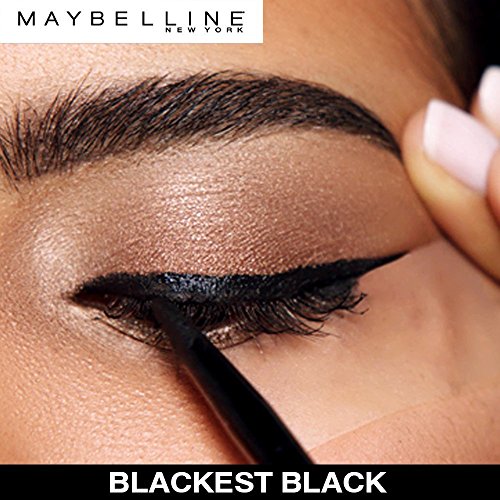 Maybelline New York Makeup Eyestudio Lasting Drama Gel Eye Liner, Blackest Bl...