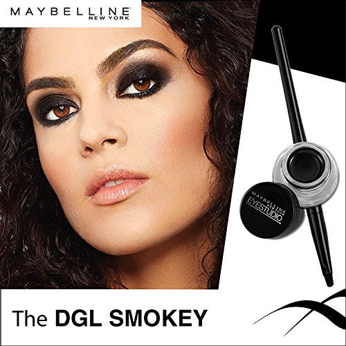 Maybelline New York Makeup Eyestudio Lasting Drama Gel Eye Liner, Blackest Bl...